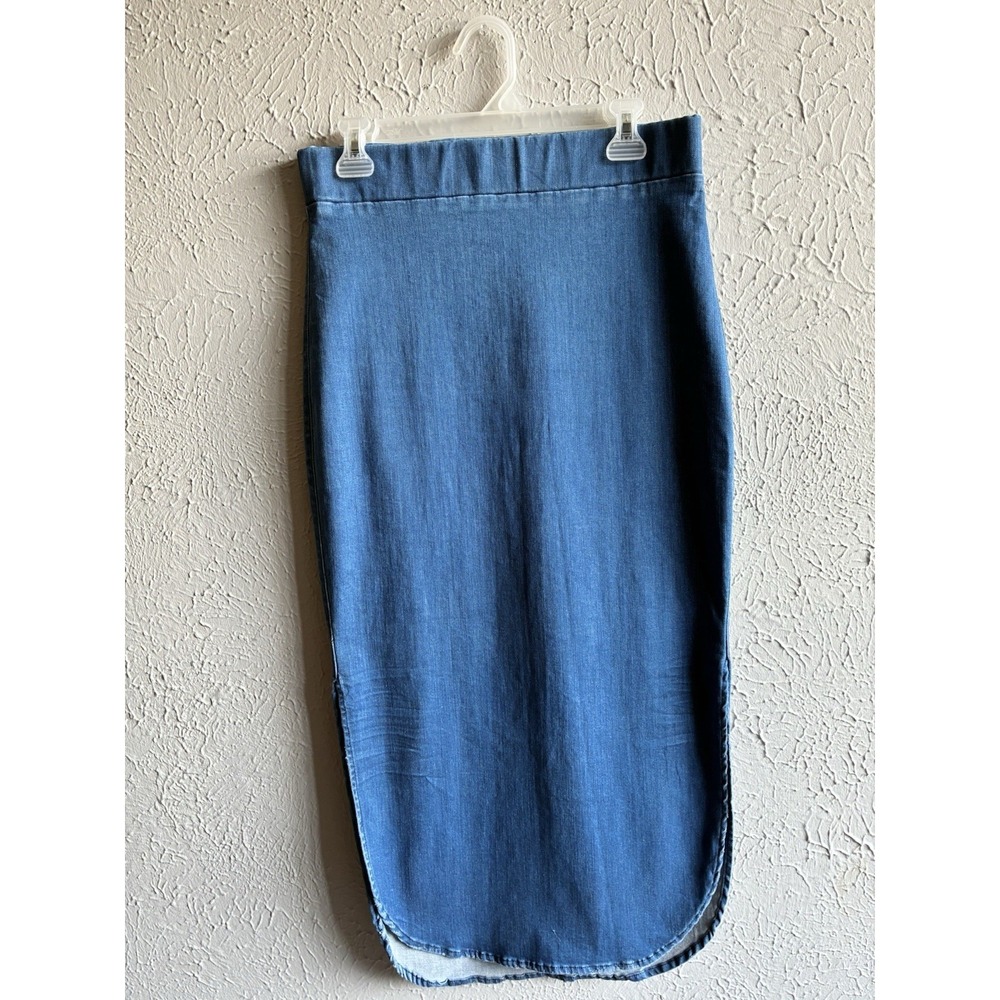 Frank & Eileen Donegal Unforgettable Denim Midi Pencil Skirt Blue Size 8 - Picture 11 of 15